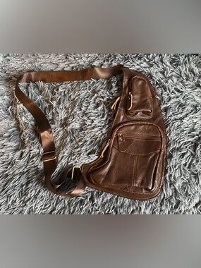 Genuine Leather Crossbody Sling Bag